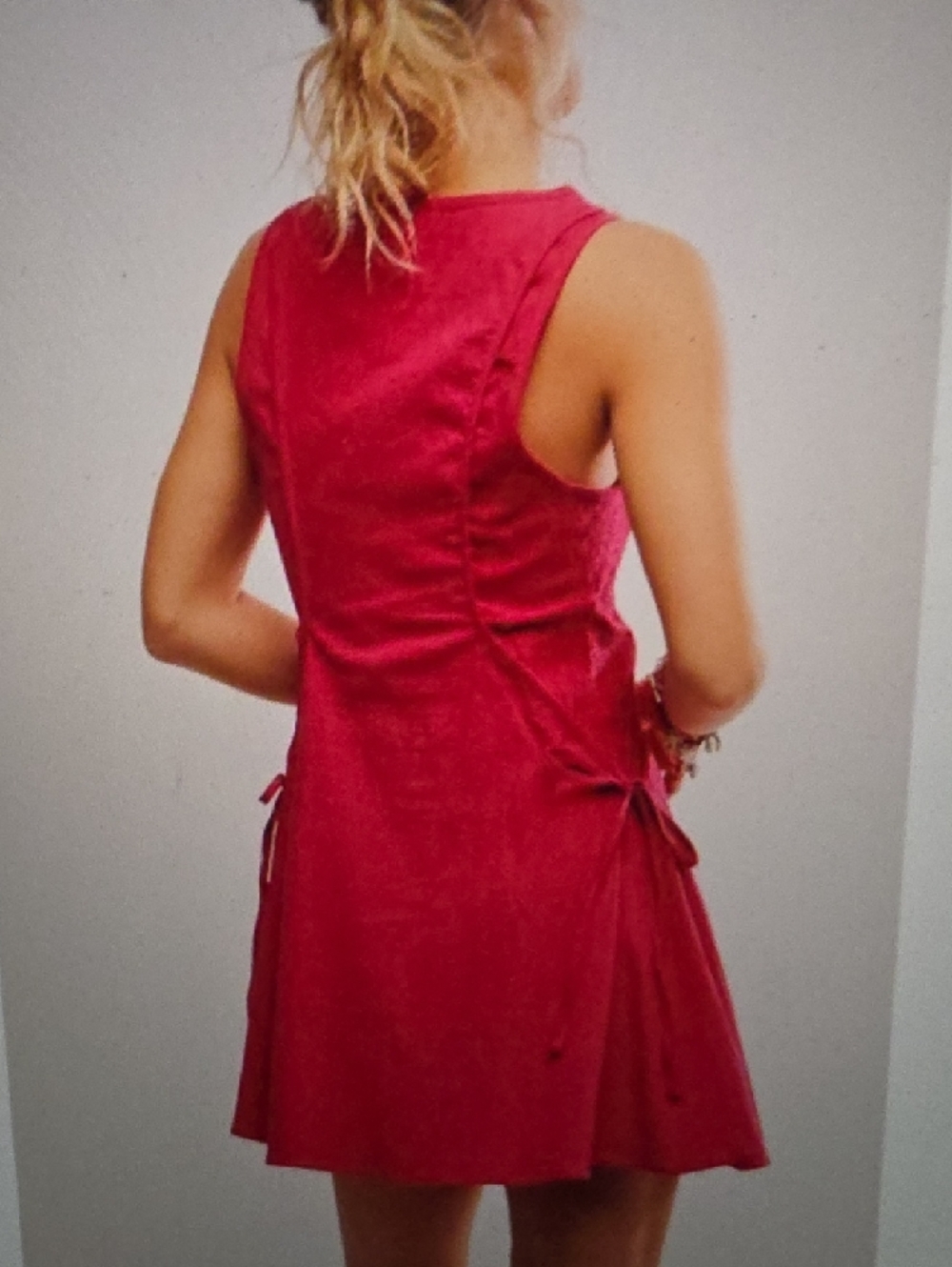 FREE PEOPLE Forever Fancy Mini Dress Love Potion Size L - Picture 3 of 6